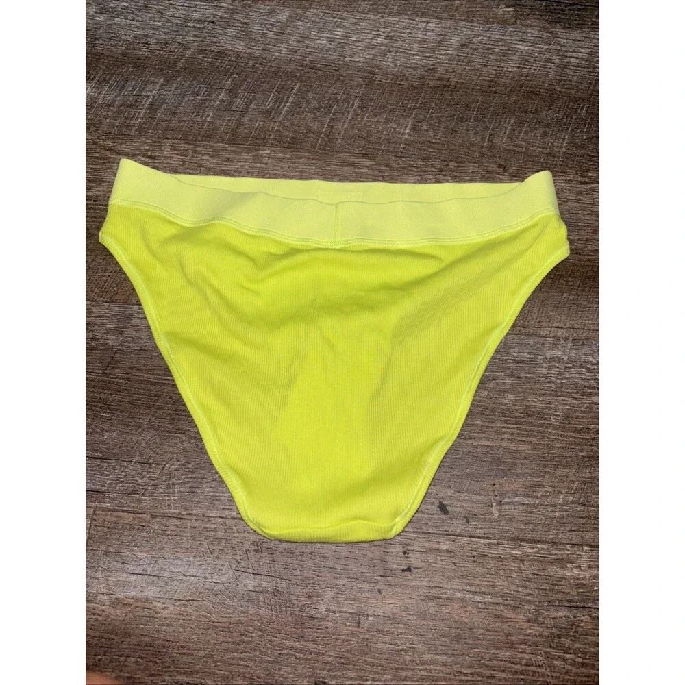 Skims Women High Waisted Underwear Set Of Two L New Stretch Sample Cotton Ribbed